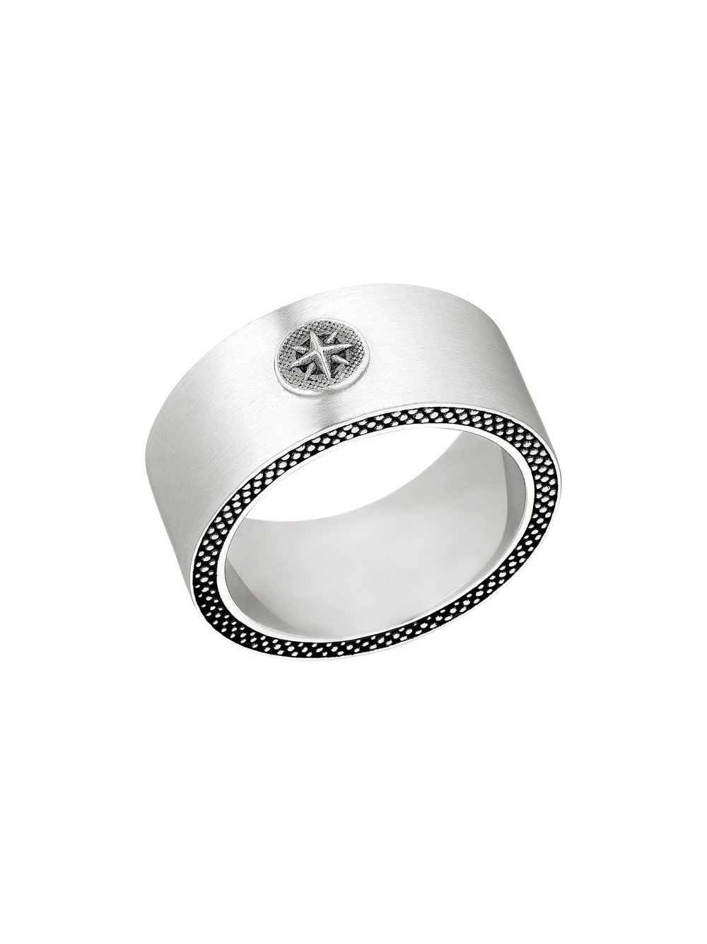 s.Oliver Ring Herren Edelstahl schwarz, 60