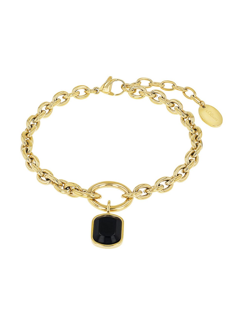 s.Oliver Armband Damen Edelstahl rot, 20