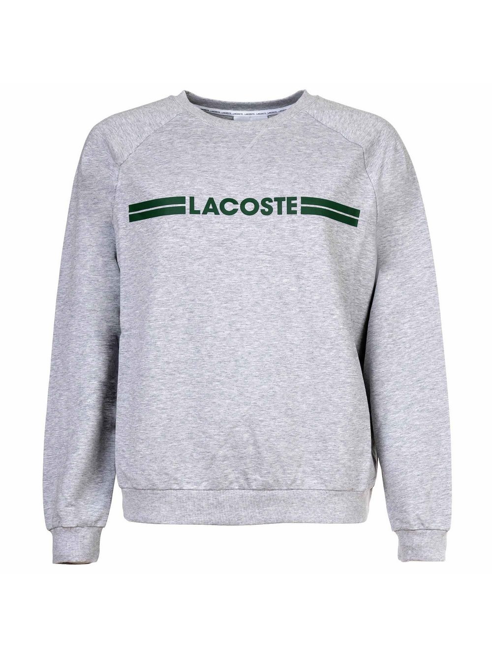 Lacoste Sweatshirt Damen Baumwolle grau bedruckt, S