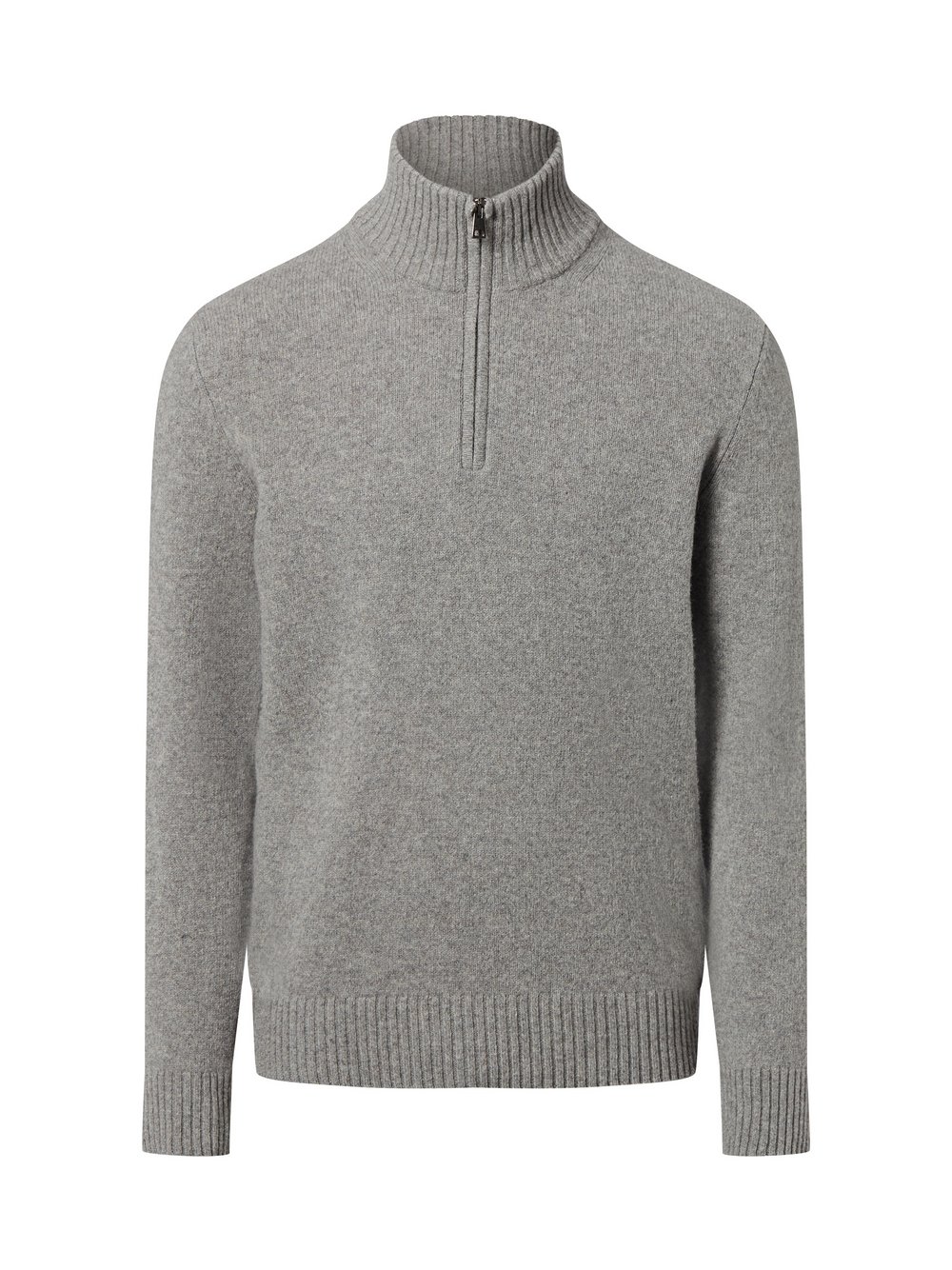 Nils Sundström Strickpullover aus Wolle Herren grau meliert, M
