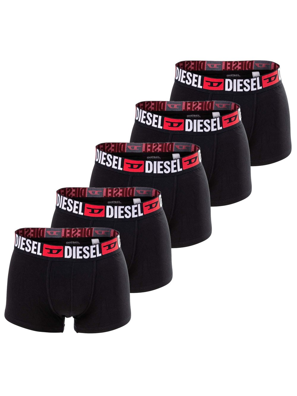 Diesel Boxershort 5er Pack Herren Baumwolle schwarz, L