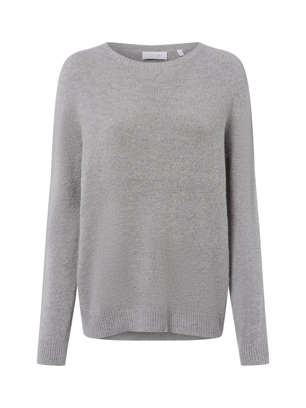 Thumbnail - Rich & Royal Pullover mit Alpaka-Anteil Damen grau meliert, S