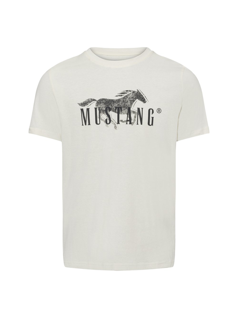 Mustang T-Shirt Herren Baumwolle beige, M