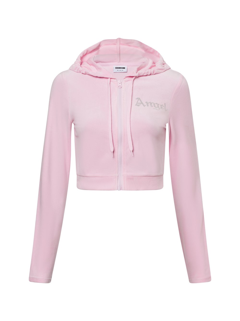 Noisy May Sweatjacke Damen Samt rosa, S