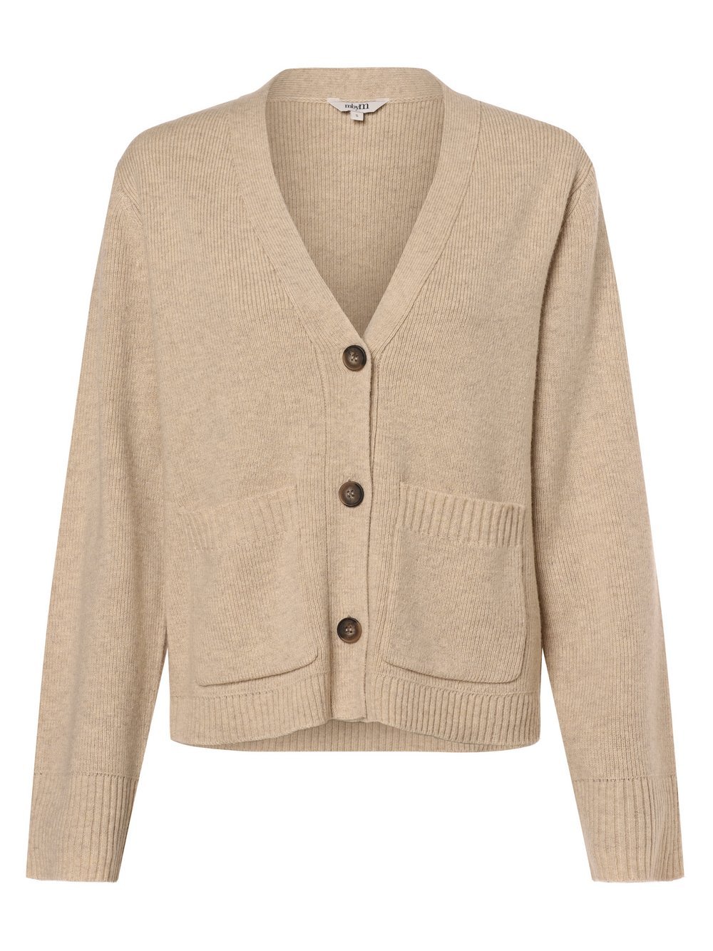 mbyM Strickjacke Damen Feinstrick beige, L