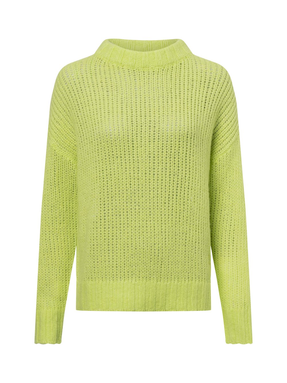 HUGO Strickpullover mit Alpaka-Anteil Damen Wolle gelb, M