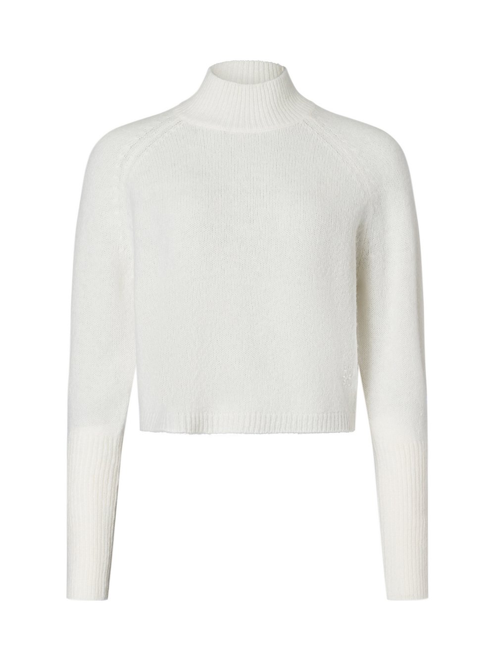 HUGO Strickpullover  mit Alpake-Anteil Damen Wolle weiß, L