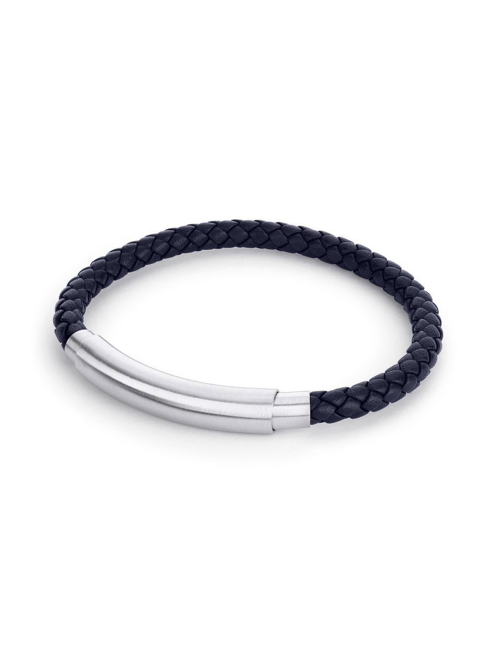 Fynch-Hatton Armband Herren Leder blau, ONE SIZE