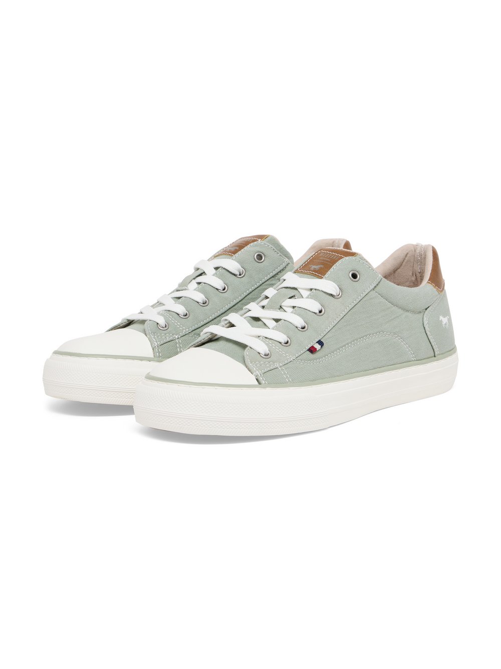 Mustang Sneaker Damen Baumwolle grün, 40