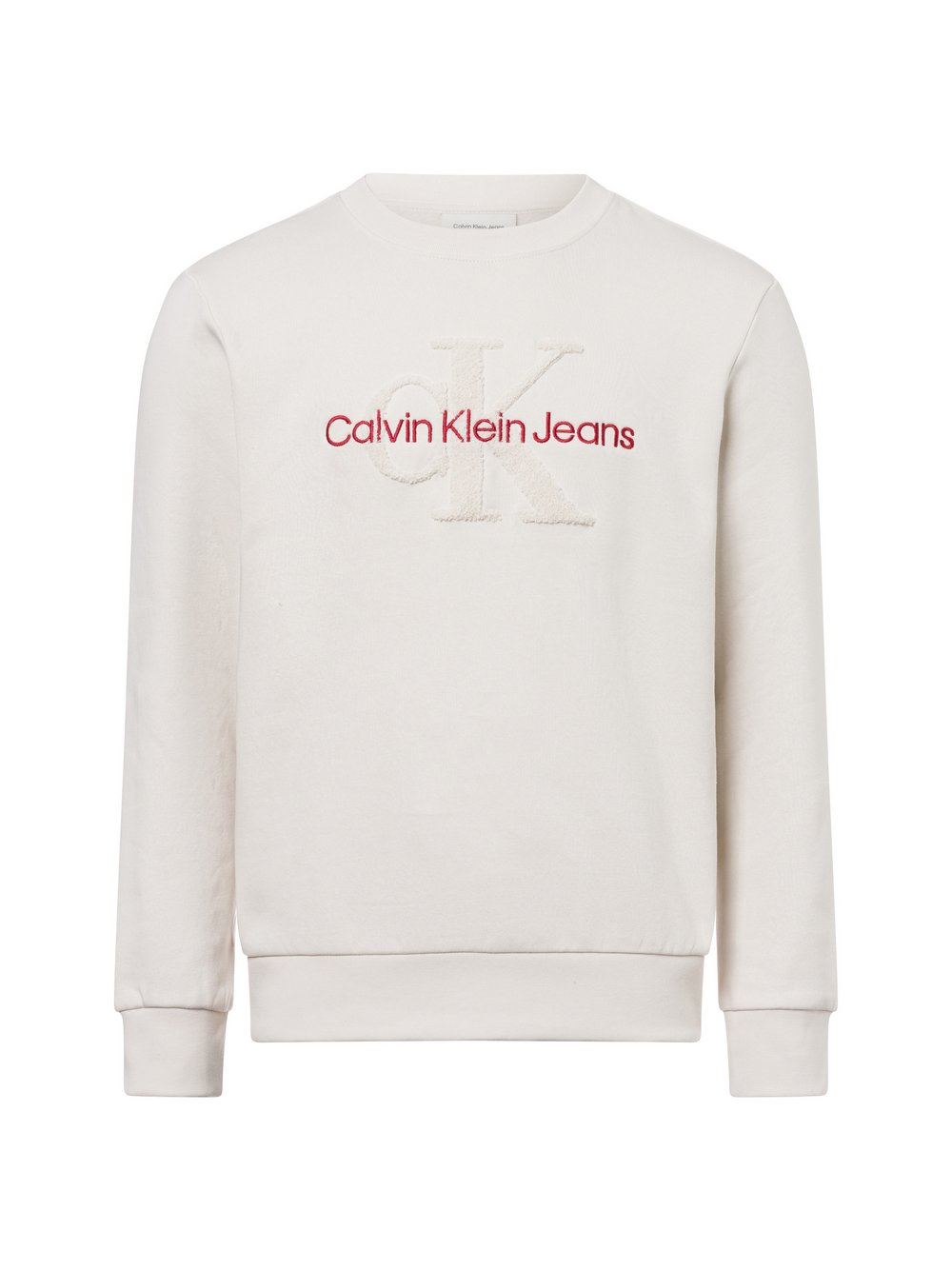 Calvin Klein Jeans Sweatshirt Herren Baumwolle beige, XL