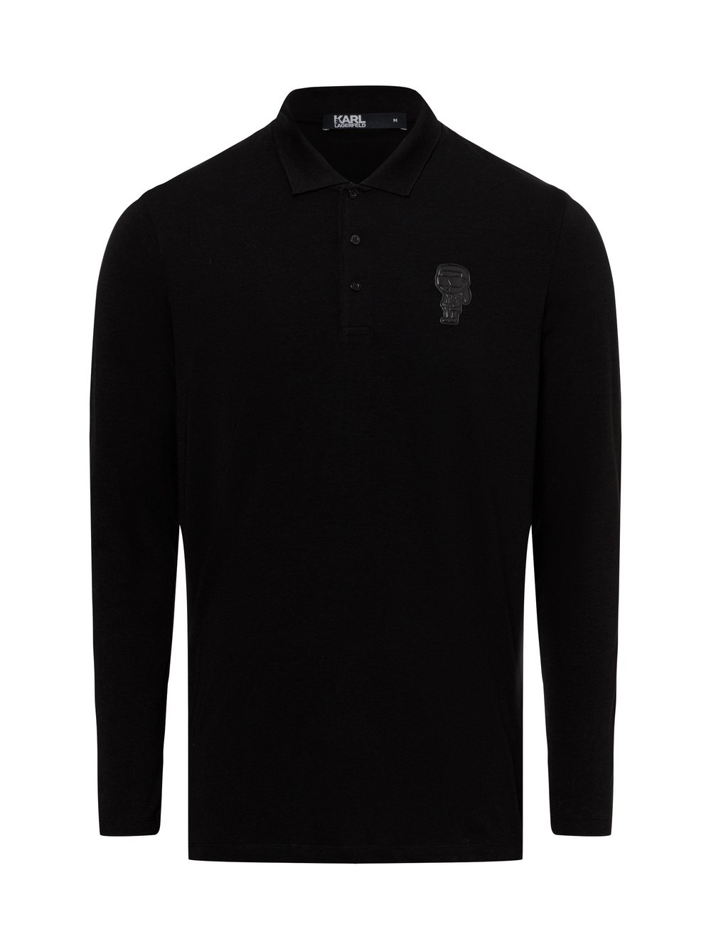 KARL LAGERFELD Poloshirt Herren Baumwolle schwarz, XXL