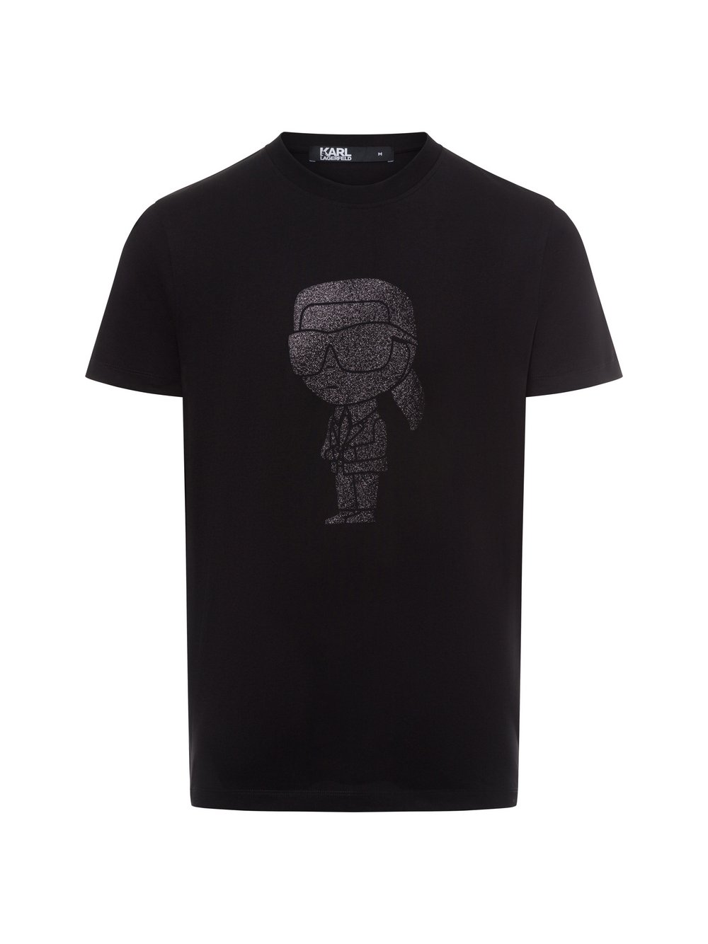 KARL LAGERFELD T-Shirt Herren Baumwolle schwarz bedruckt, XXL