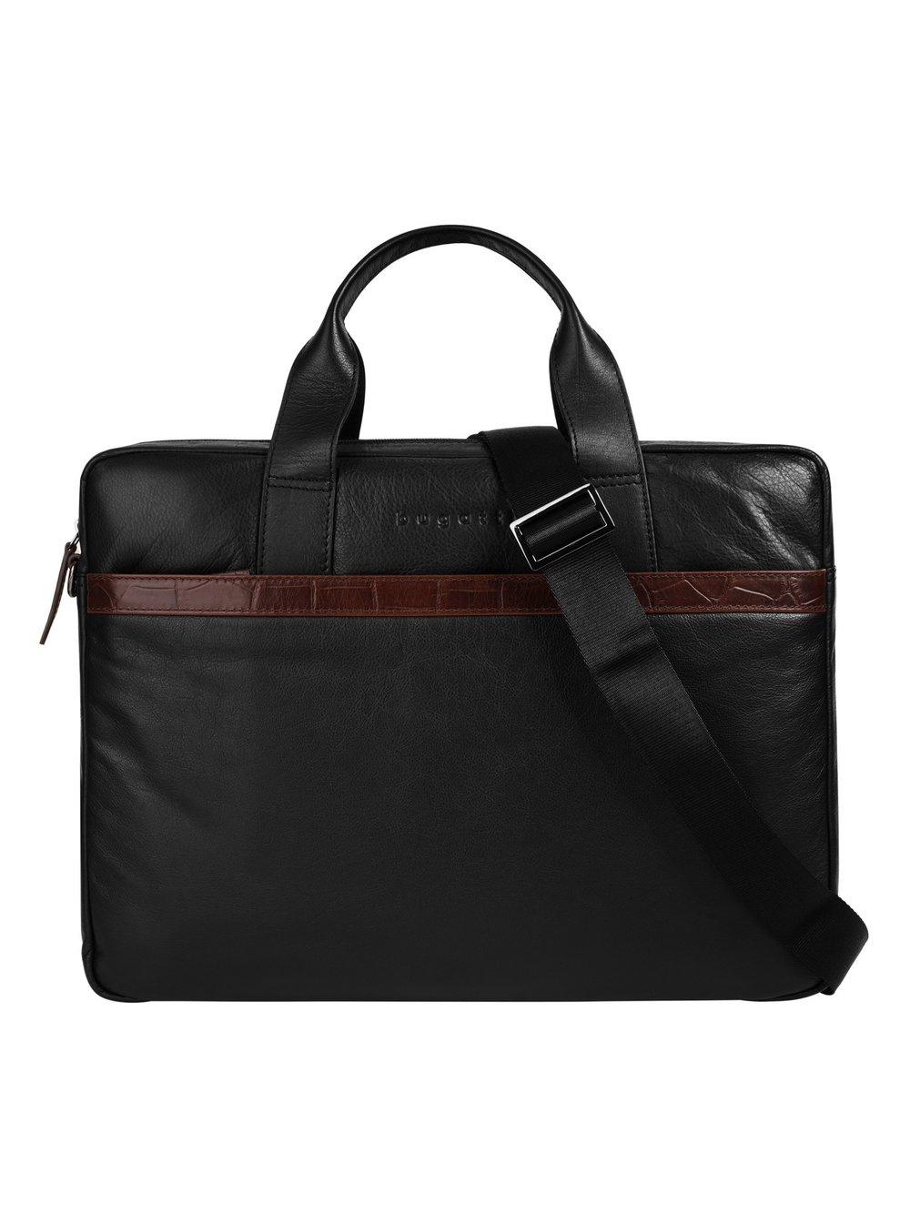 Bugatti Herren Schwarz Aktentasche Leder - Bild 3