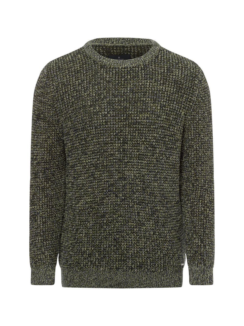 Ragman Pullover Herren Wolle grün, L