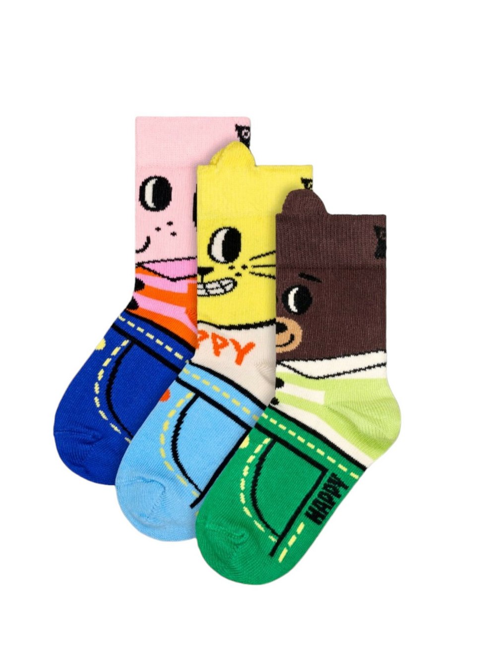 Happy Socks Socken Kinder Baumwolle mehrfarbig gemustert, 92