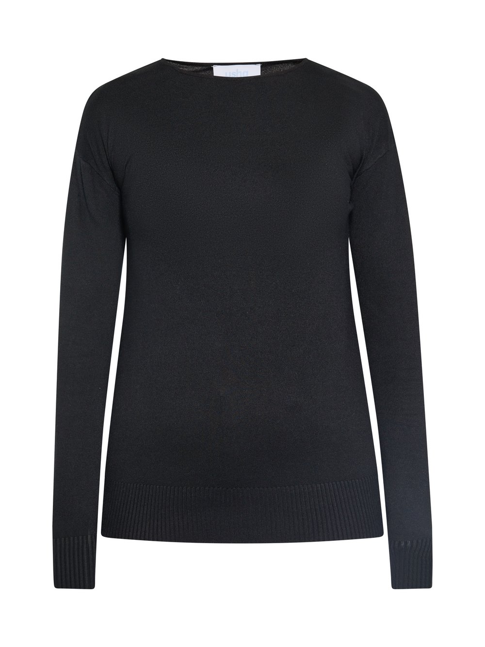 Usha Pullover Damen Viskose schwarz gestreift, M