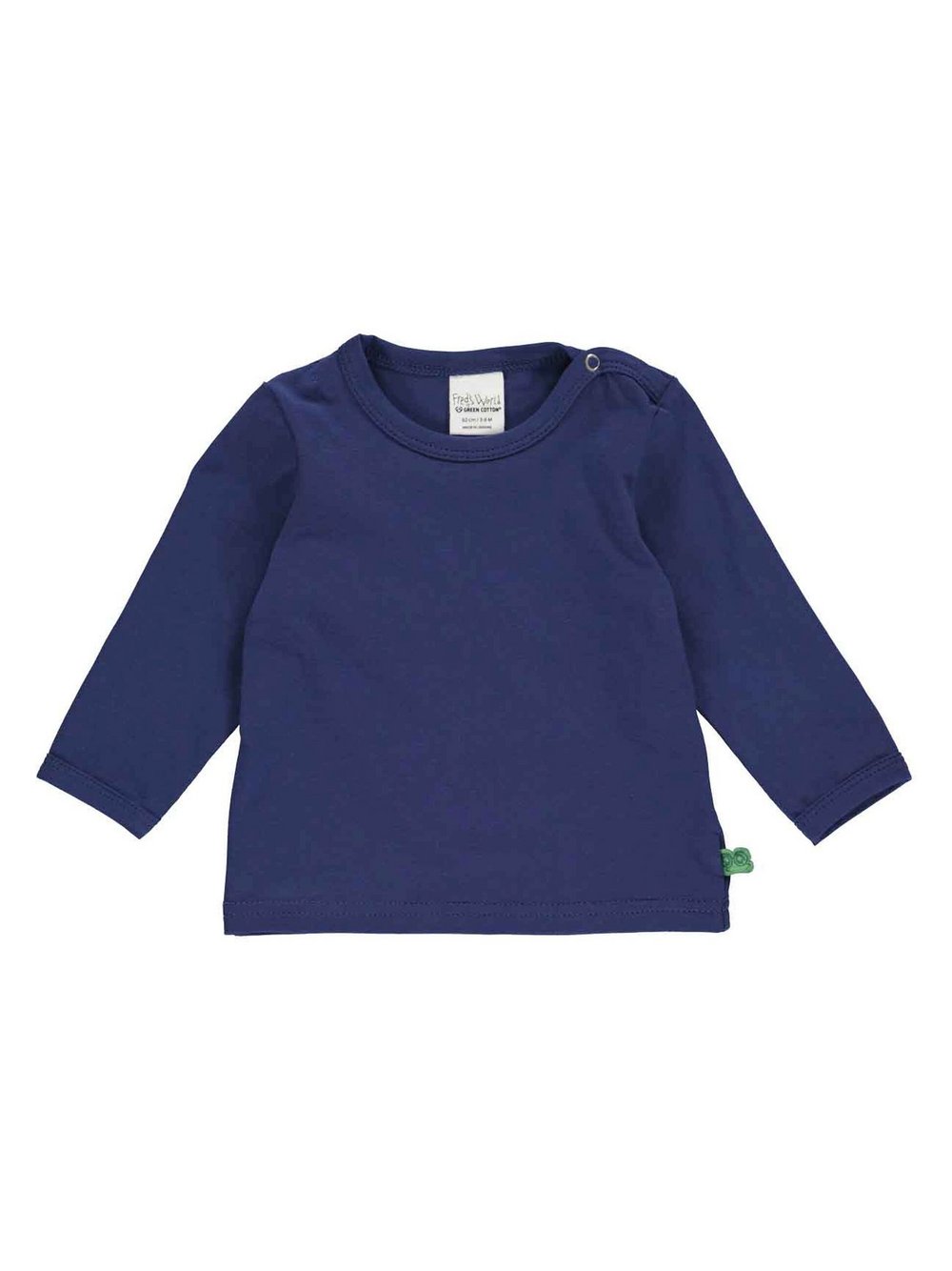 Fred's World by Green Cotton Langarmshirt Kinder Baumwolle blau, 92