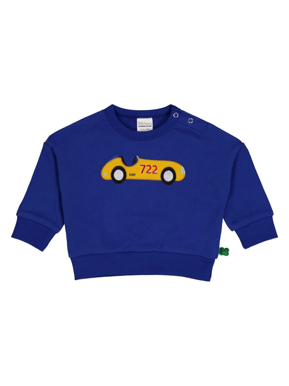 Fred's World by Green Cotton Sweatshirt Jungen Baumwolle blau bedruckt, 80