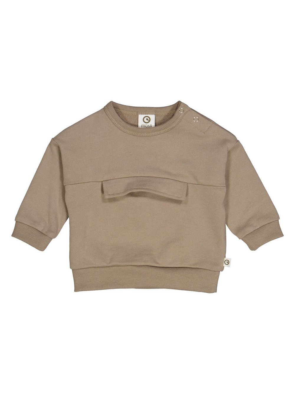 Müsli by Green Cotton Sweatshirt Kinder Baumwolle braun, 74