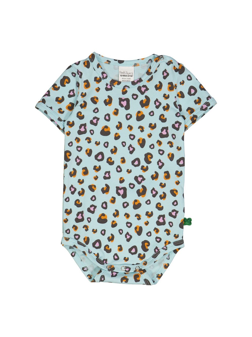 Fred's World by Green Cotton Body Kinder Baumwolle blau bedruckt, 62