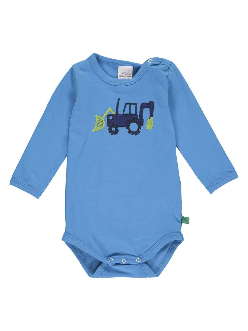 Fred's World by Green Cotton Body Jungen Baumwolle blau bedruckt, 68