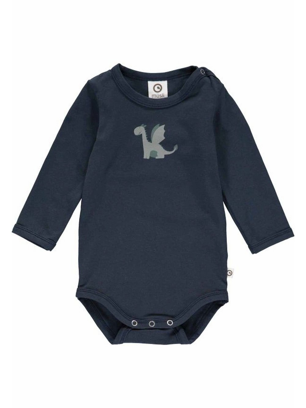 Müsli by Green Cotton Body Jungen Baumwolle blau gemustert, 74