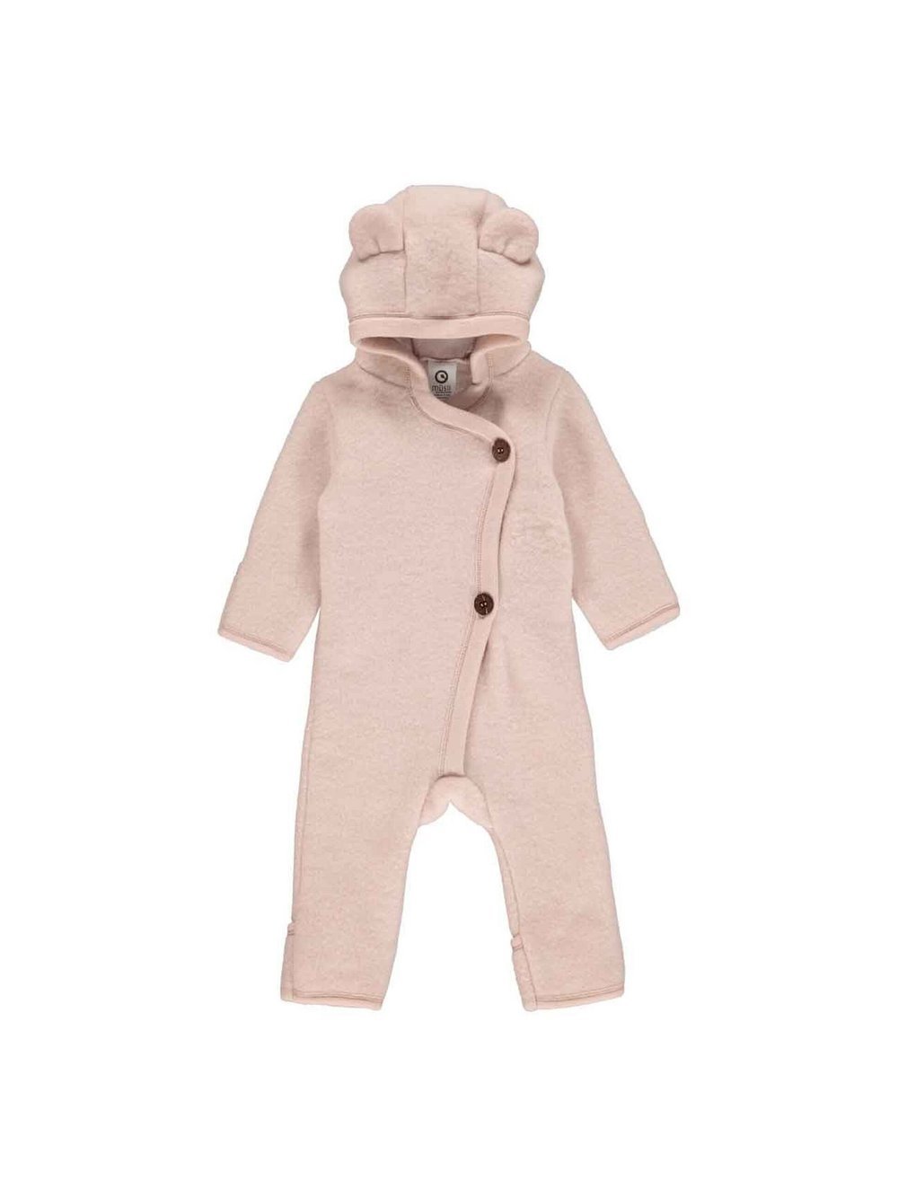 Müsli by Green Cotton Overall Kinder Wolle rosa, 80-86