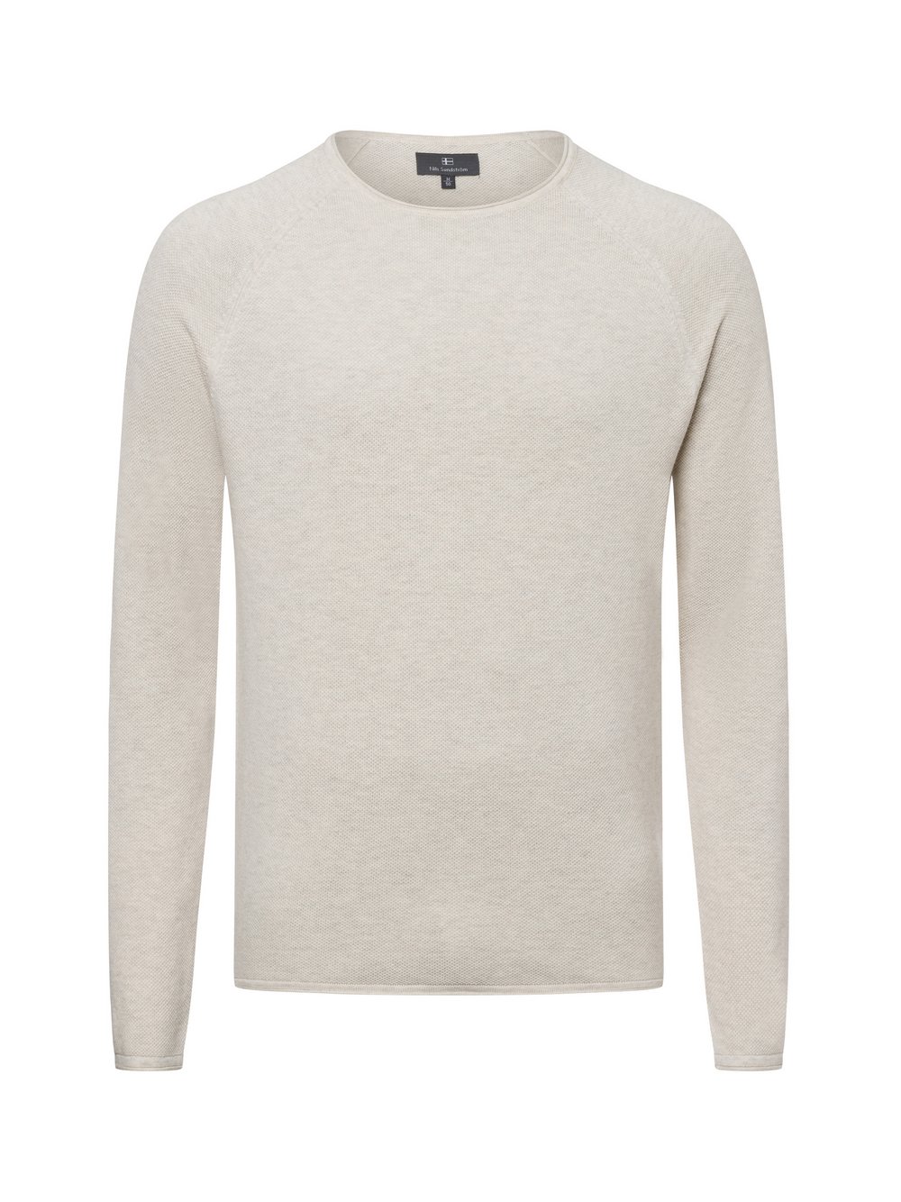 Nils Sundström Pullover Herren Baumwolle beige, XL