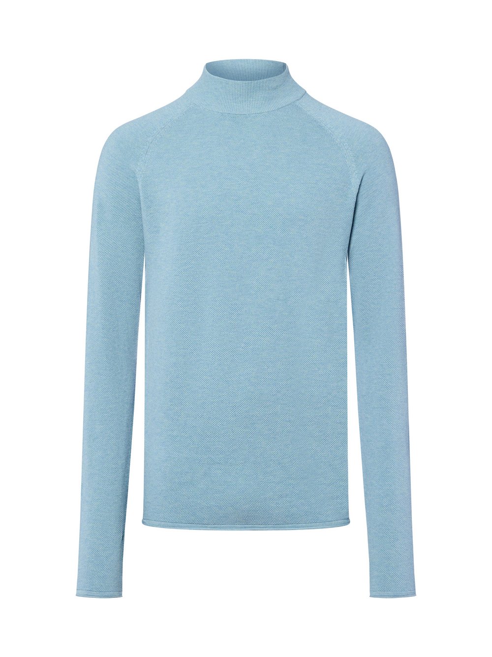 Nils Sundström Strickpullover Herren Baumwolle blau meliert, M