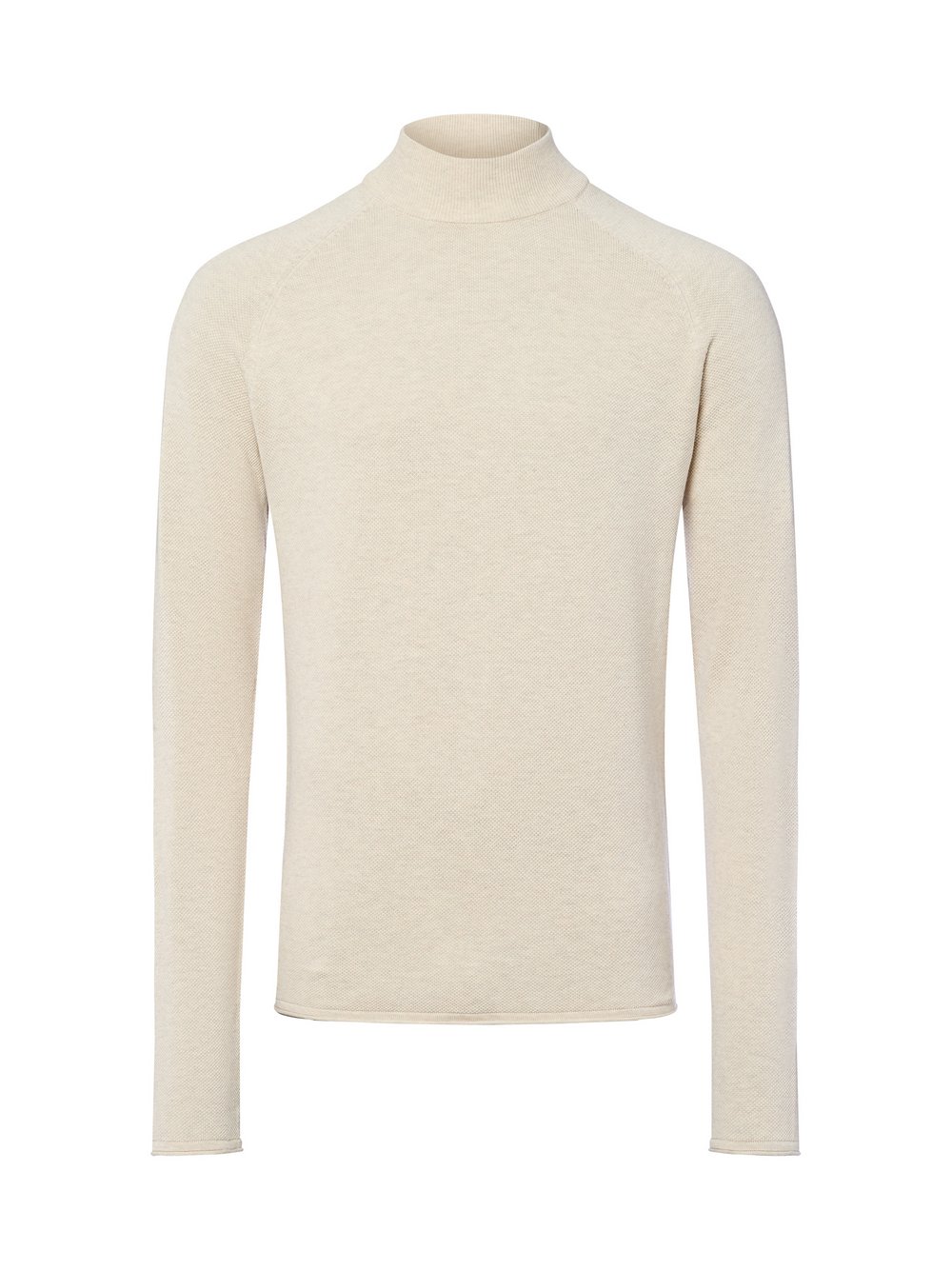 Nils Sundström Strickpullover Herren Baumwolle weiß meliert, M