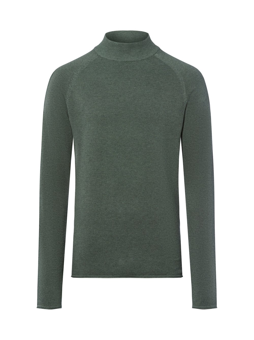 Nils Sundström Strickpullover Herren Baumwolle grün meliert, XL