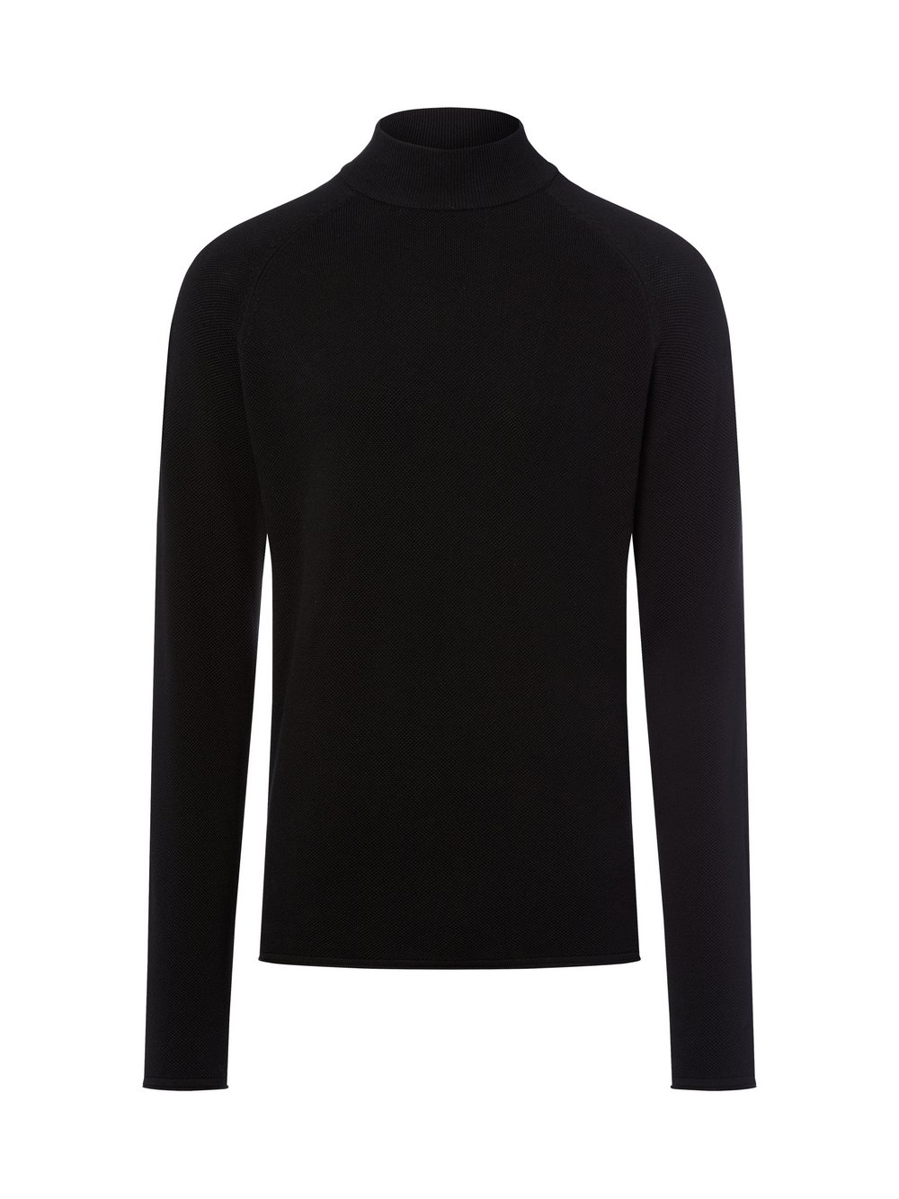 Nils Sundström Strickpullover Herren Baumwolle schwarz, XL