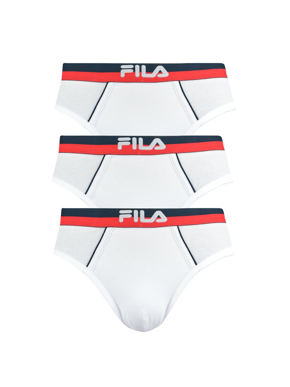 FILA Slip 3er Pack Herren Baumwolle weiß, XXL