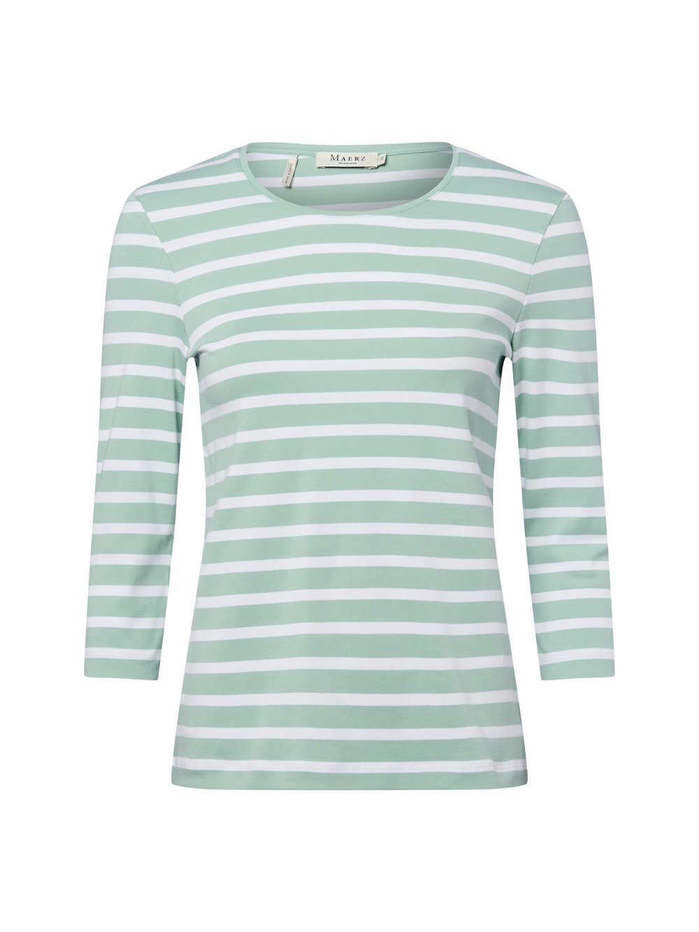 Thumbnail - MAERZ Langarmshirt Damen Jersey mehrfarbig gestreift, 42