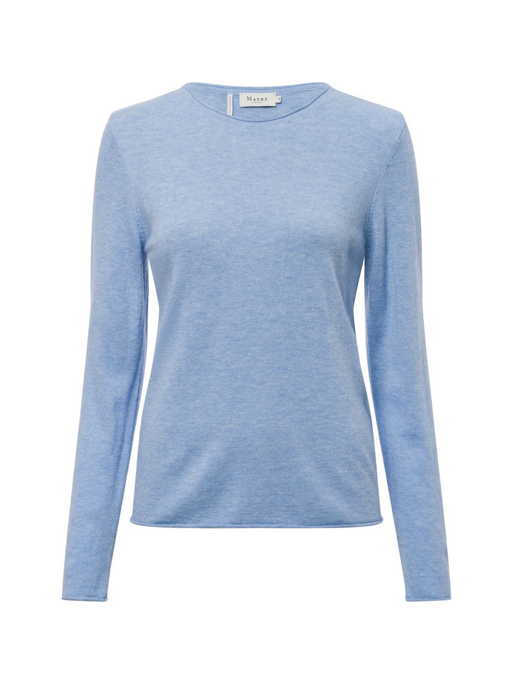 MAERZ Strickpullover Damen Feinstrick blau meliert, 46