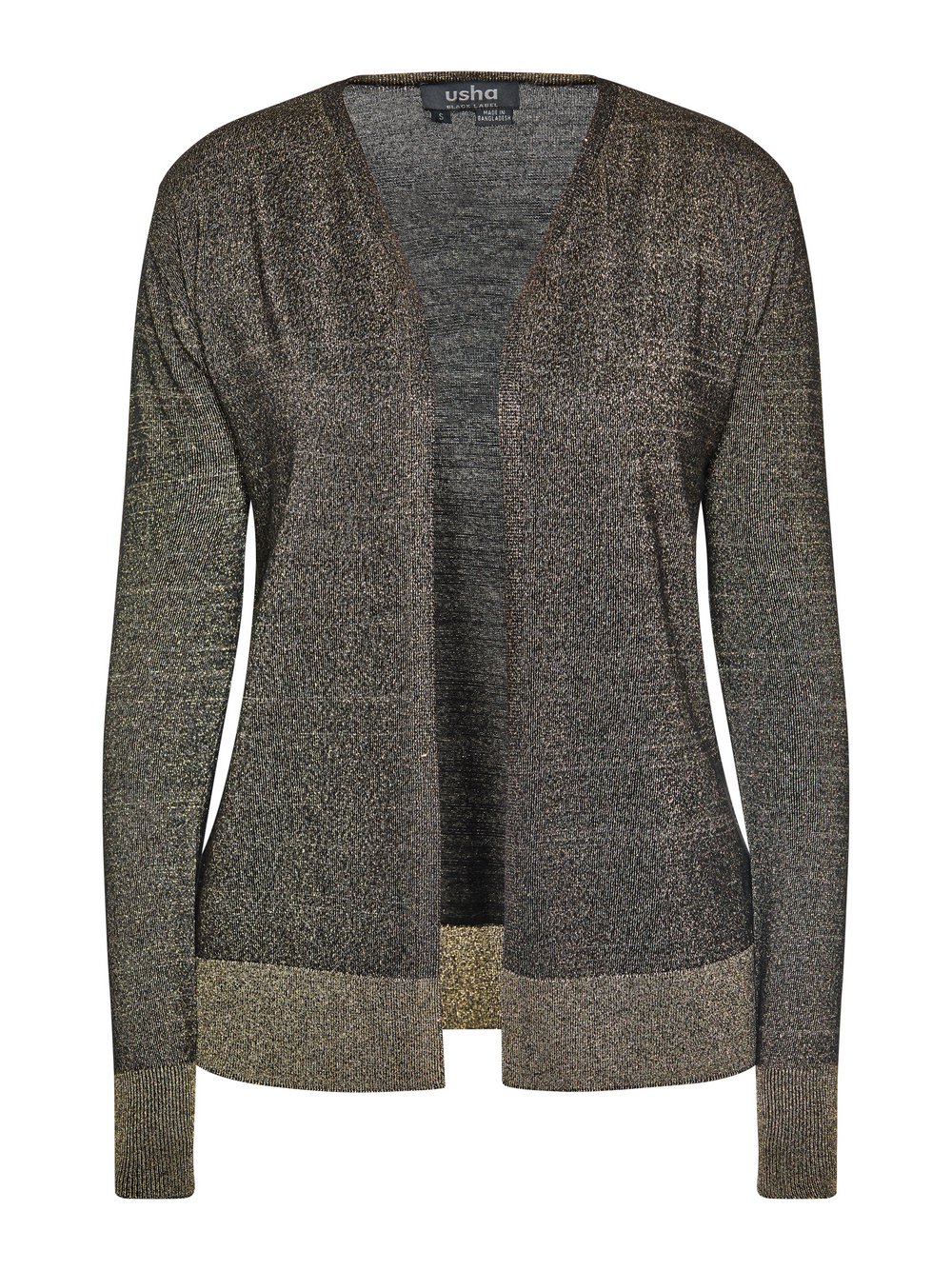 Usha Cardigan Damen Viskose schwarz meliert, L