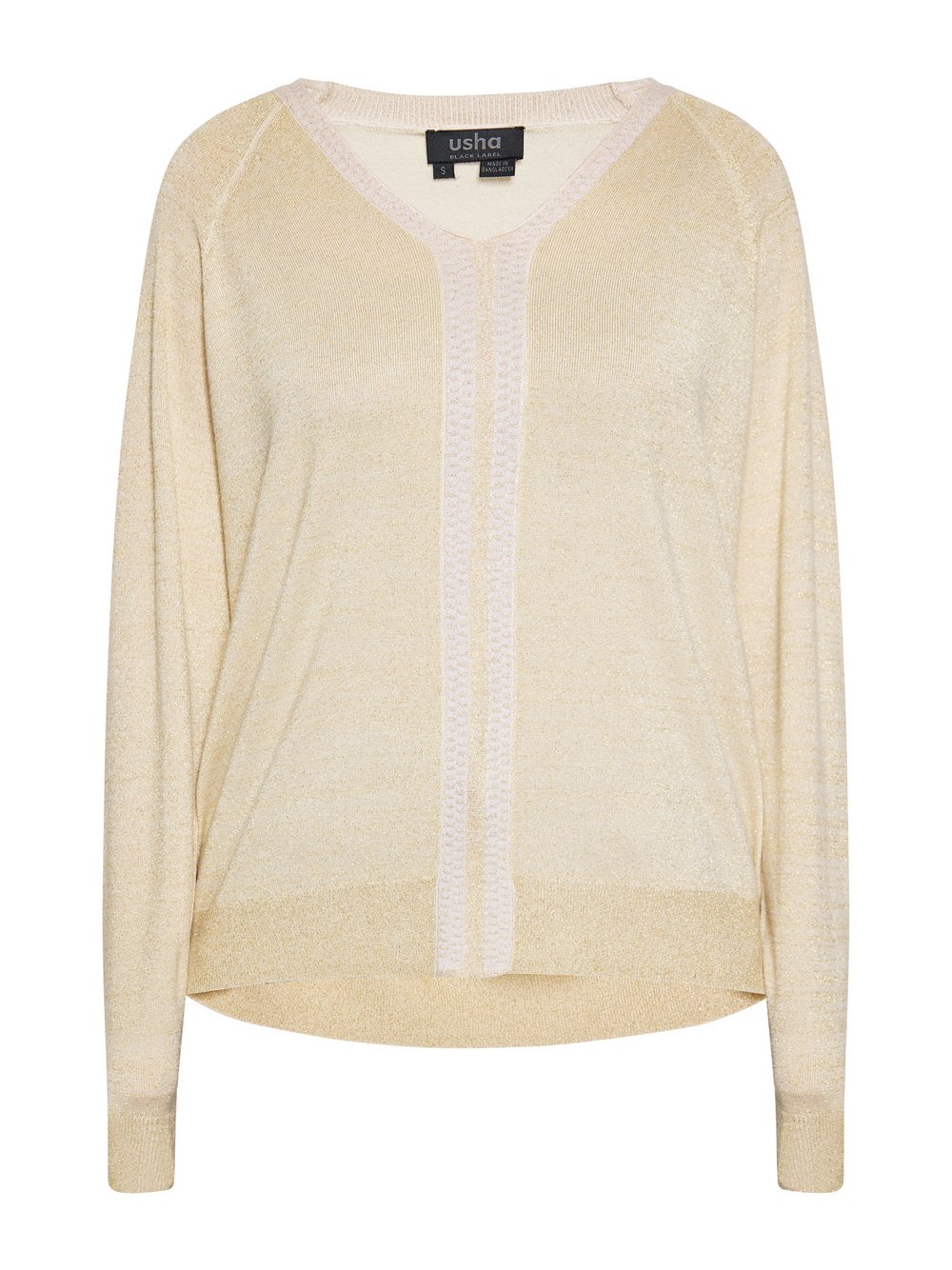 Usha Pullover Damen Viskose beige meliert, XXL