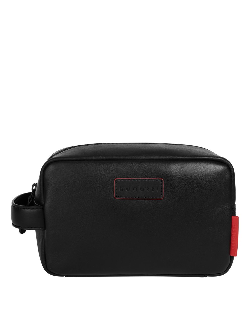 Bugatti Kulturtasche Herren Leder schwarz, ONE SIZE