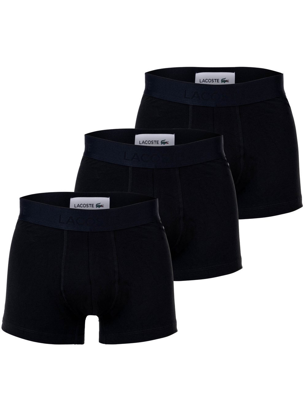 Lacoste Boxershort 3er Pack Herren Baumwolle schwarz, L