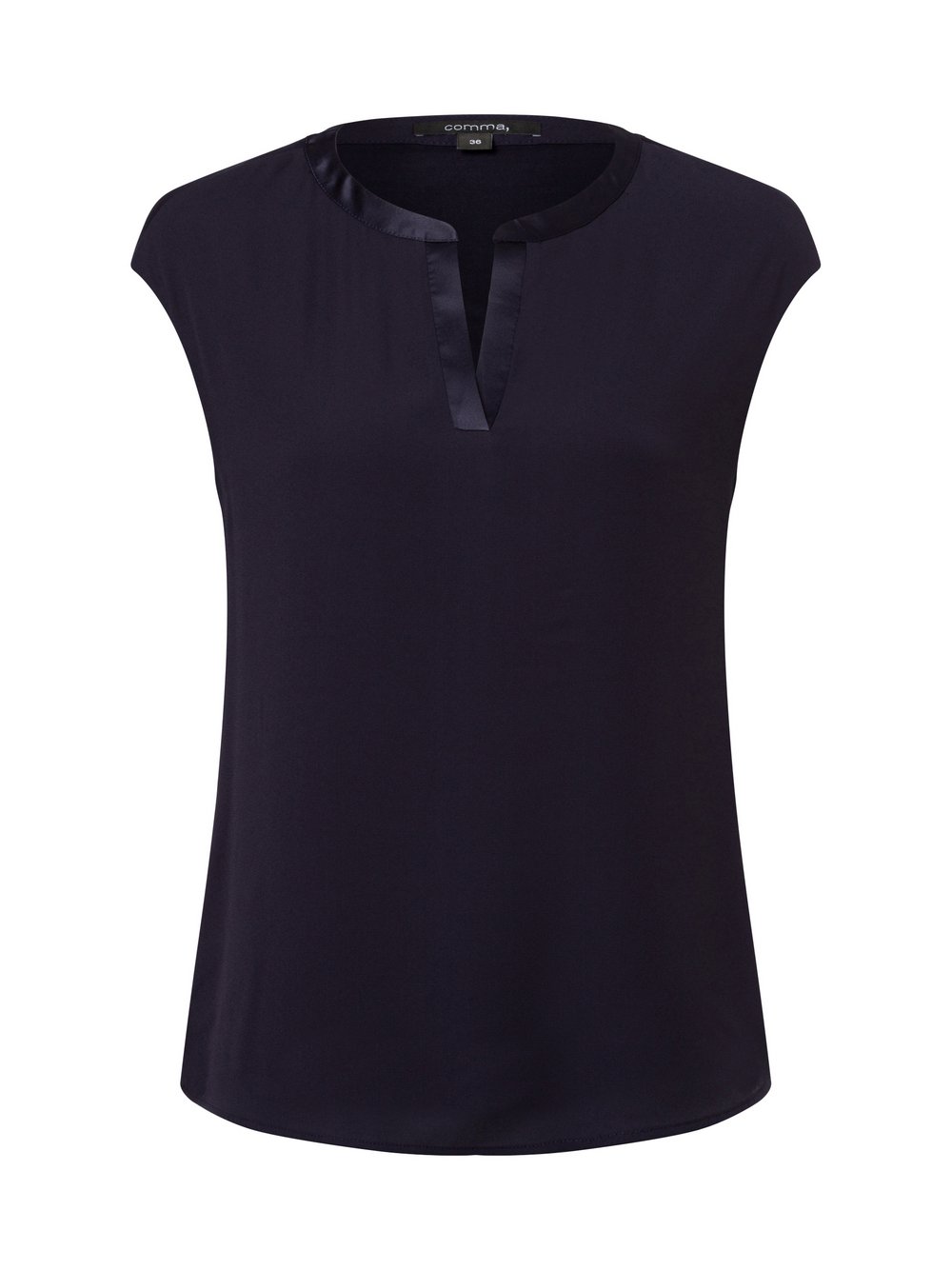 comma Shirt Damen Viskose blau, 42