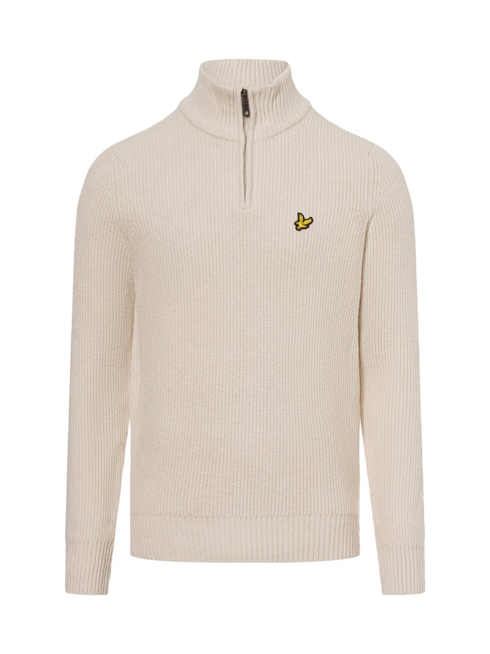 Lyle & Scott Strickpullover Herren Baumwolle beige, S