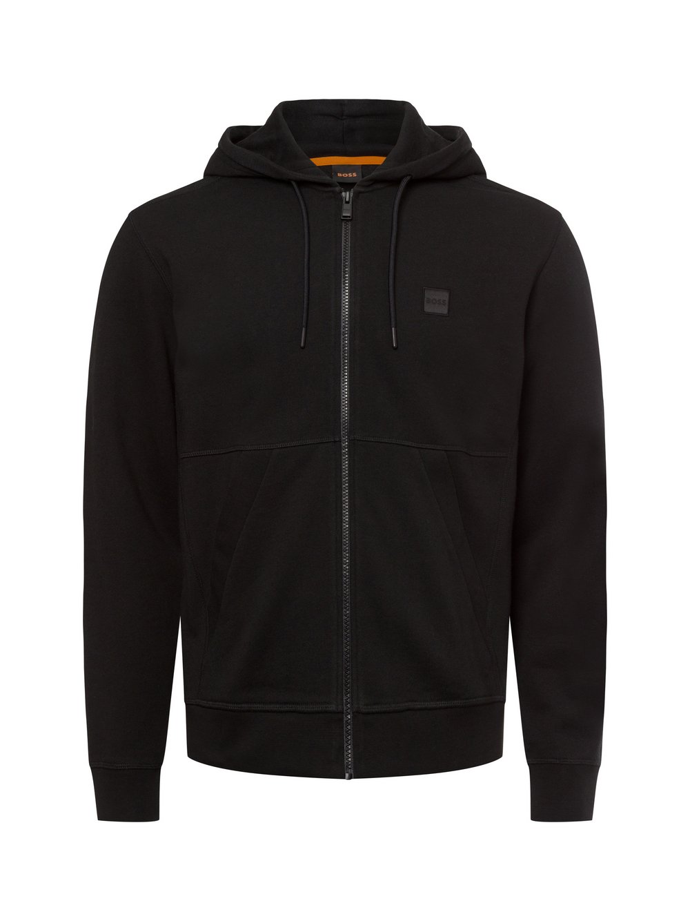 BOSS Orange Sweatjacke Herren Baumwolle schwarz, M