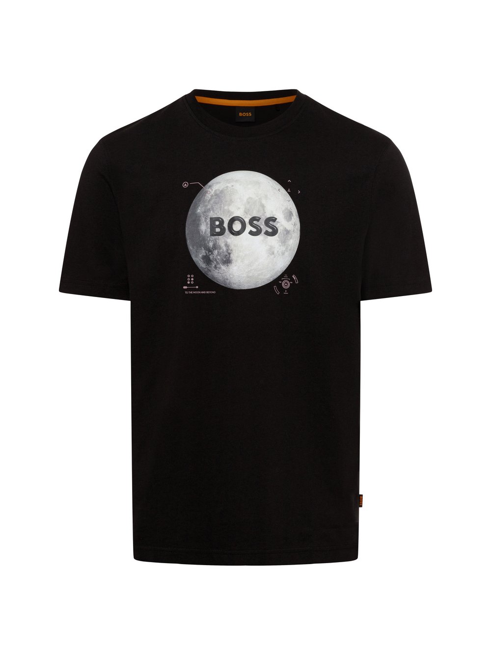 BOSS Orange T-Shirt Herren Baumwolle schwarz bedruckt, L