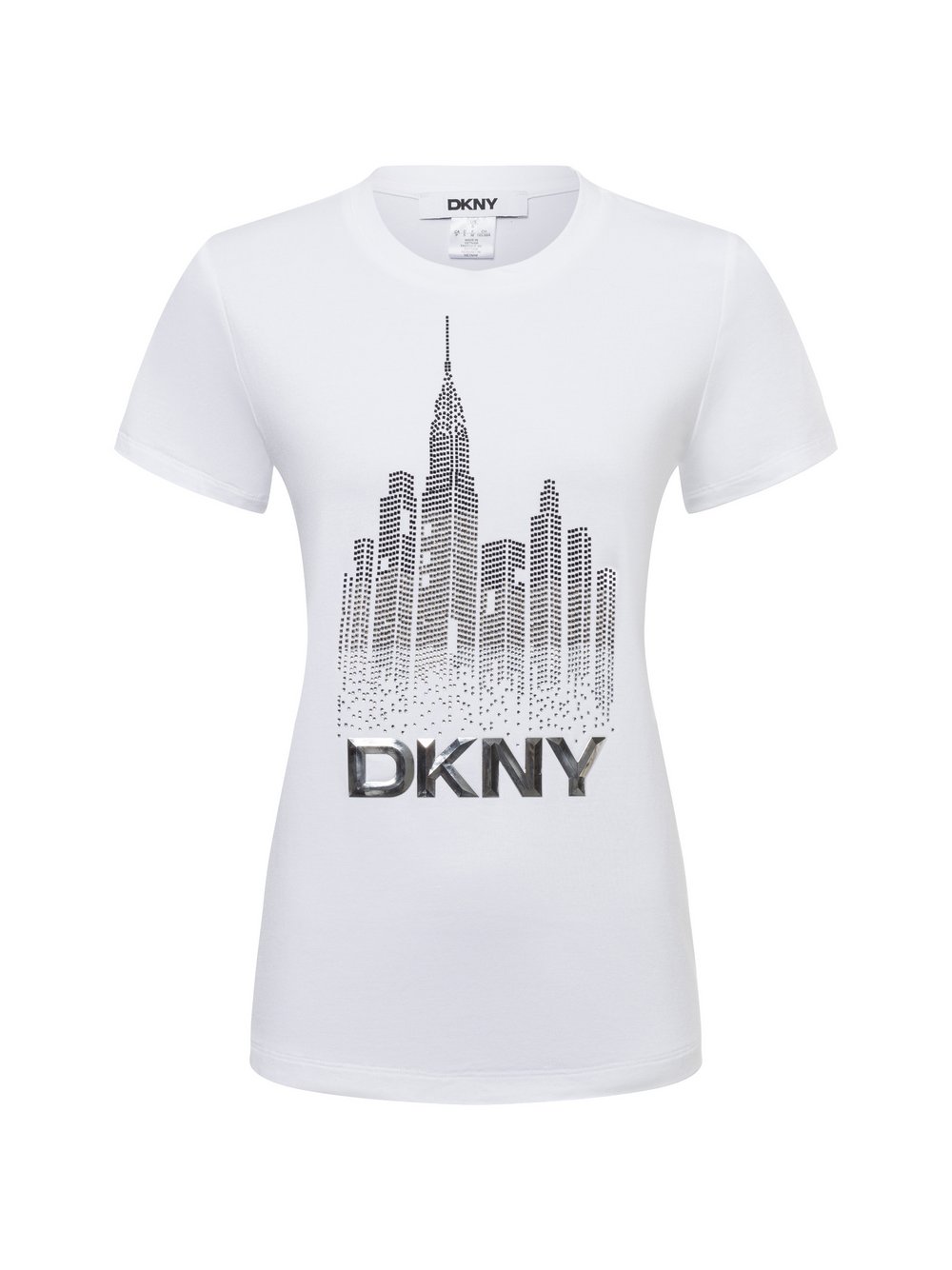 DKNY T-Shirt Damen Baumwolle weiß, XL