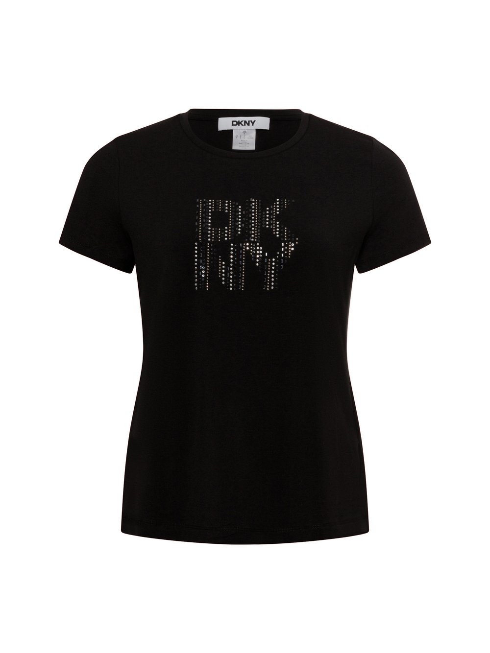 DKNY T-Shirt Damen Baumwolle schwarz gemustert, XS