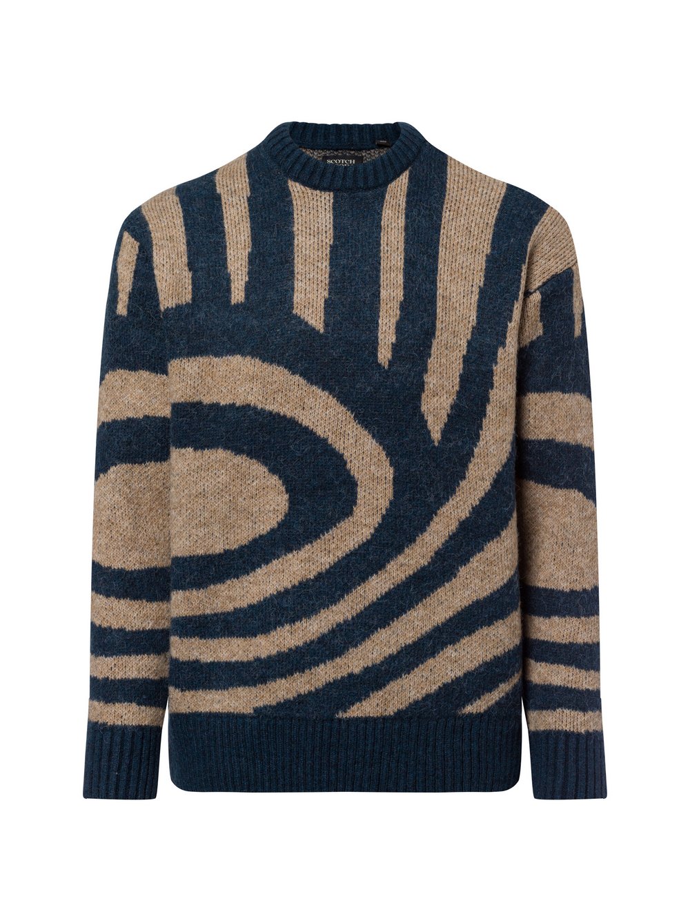 Scotch & Soda Pullover Herren Polyamid mehrfarbig gemustert, M