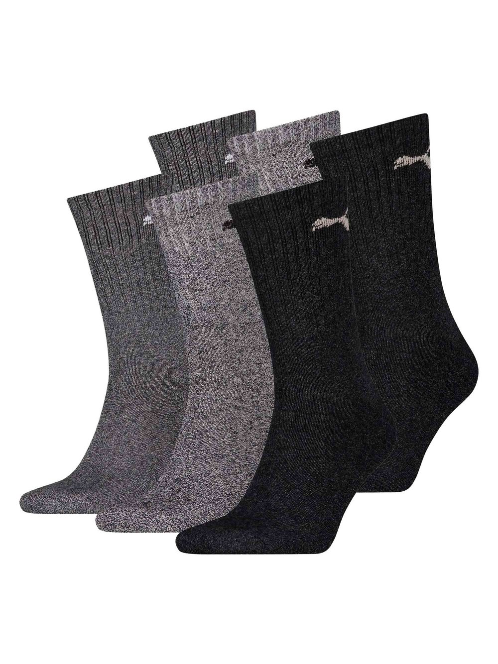 Puma Socken 6er Pack Damen Baumwolle grau, 47-48