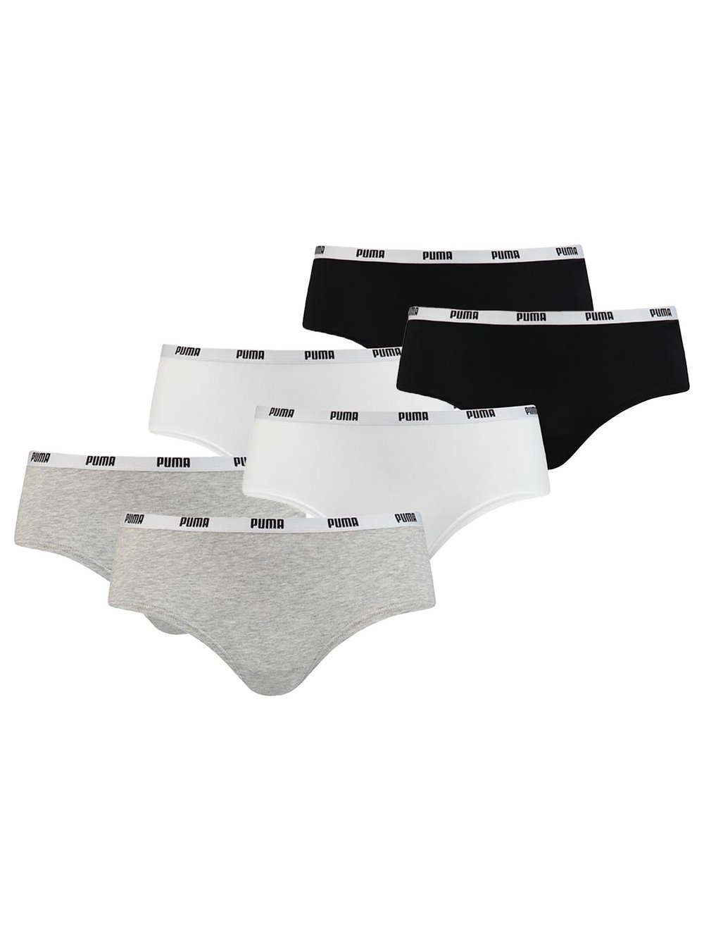 Puma Panty 6er Pack Damen Baumwolle mehrfarbig, S