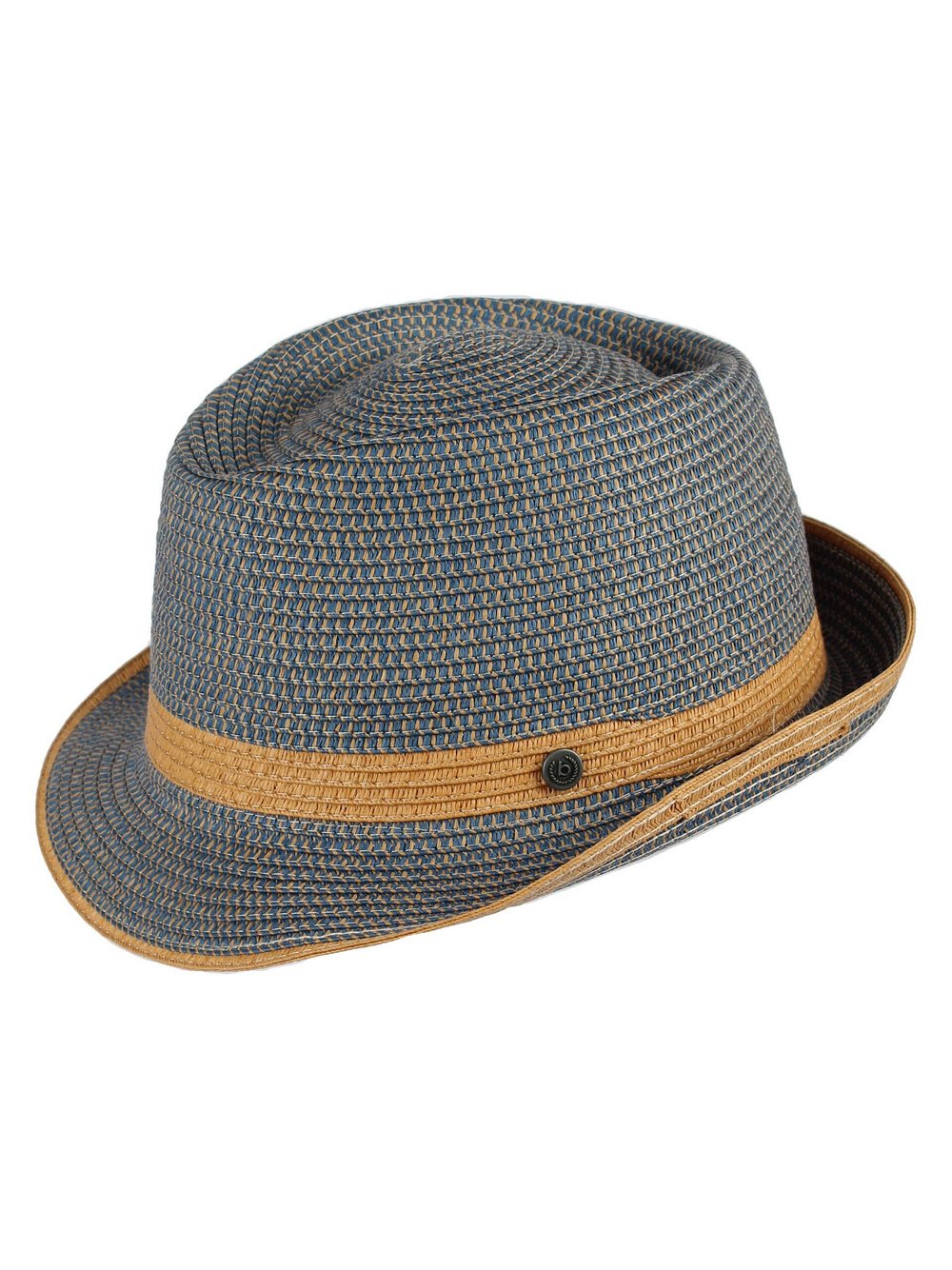 Bugatti Trilby Herren Papier blau gemustert, ONE SIZE