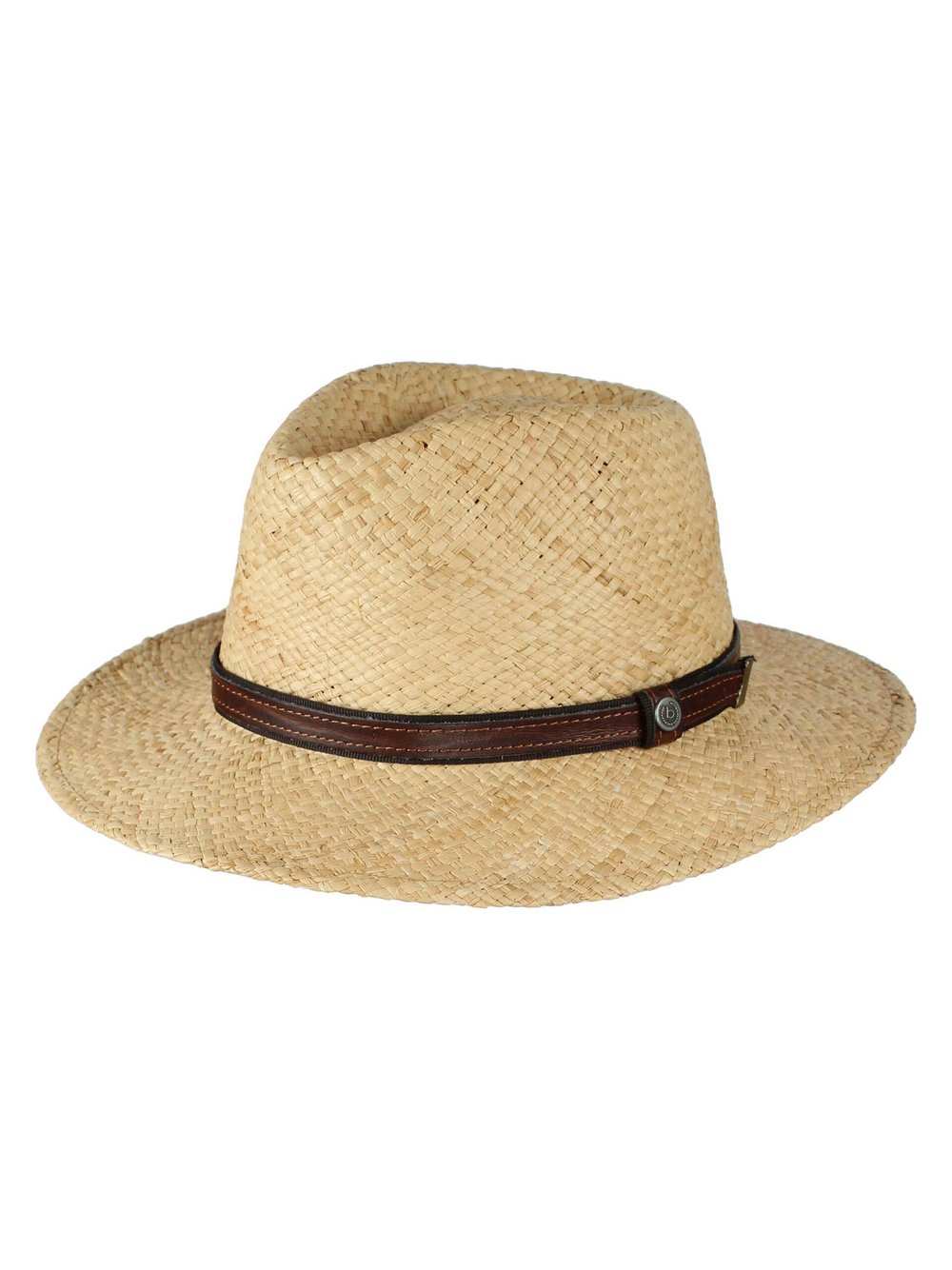 Bugatti Fedora Herren Stroh braun gemustert, ONE SIZE